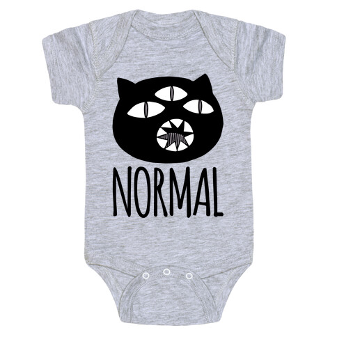 Completely Normal (Kuro cat) Baby One-Piece