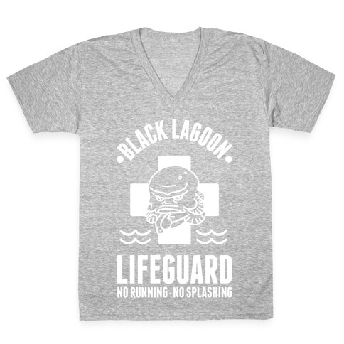 Black Lagoon Lifeguard V-Neck Tee Shirt