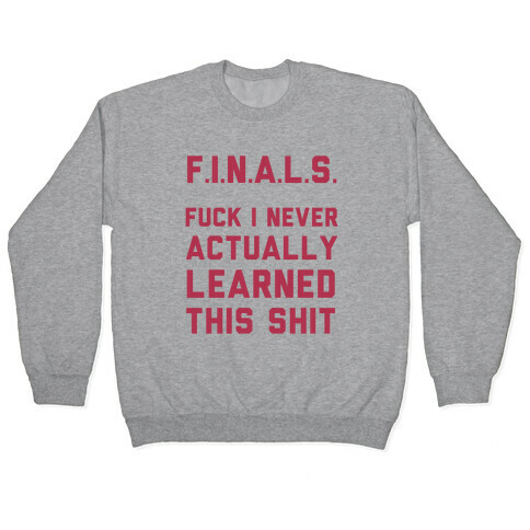 F.I.N.A.L.S. Pullover