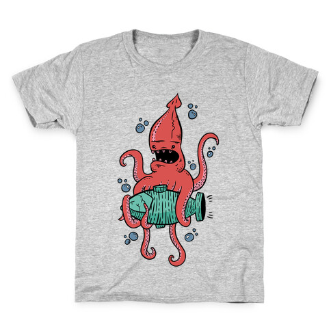 Squid Attack Kids T-Shirt