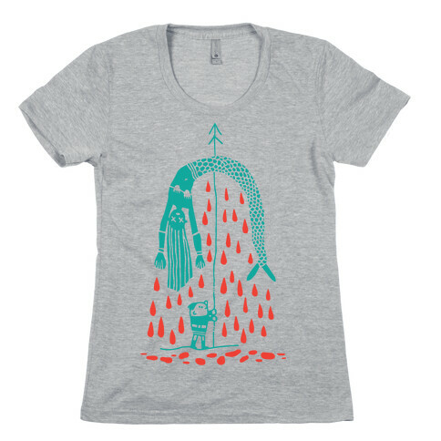 Mermaid Hunter Womens T-Shirt