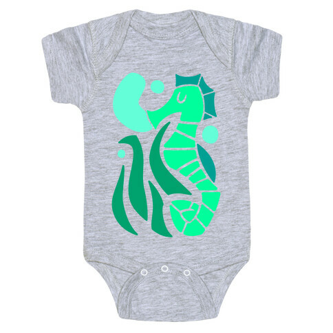 Bubbly Seahorse Baby One-Piece