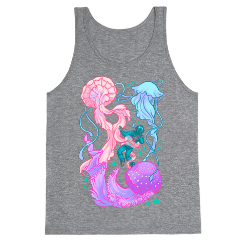 Deep Sea Diver & Jellyfish Tank Top