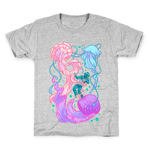 Deep Sea Diver & Jellyfish Kids T-Shirt