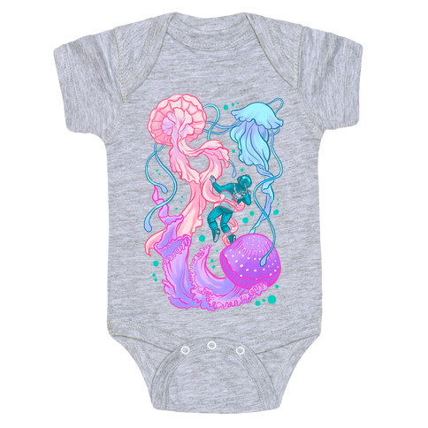 Deep Sea Diver & Jellyfish Baby One-Piece