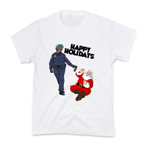 Officer Pike & Santa1 Kids T-Shirt