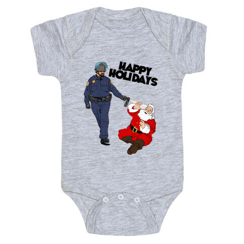 Officer Pike & Santa1 Baby One-Piece