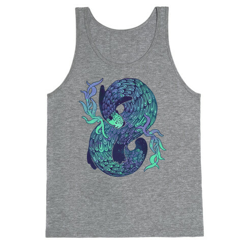 Swirling Wave Otter Tank Top