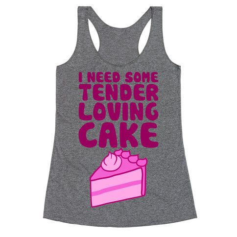 Tender Loving Cake Racerback Tank Top