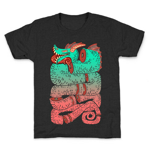Sea Serpent Sections Kids T-Shirt