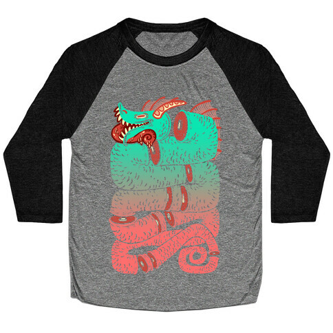 Sea Serpent Sections Baseball Tee