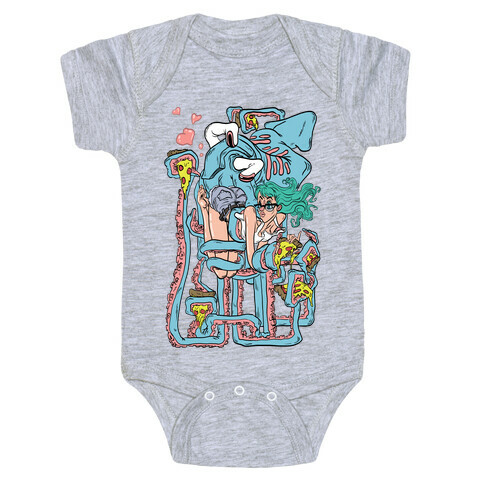 Deep Sea Pizza Party Baby One-Piece