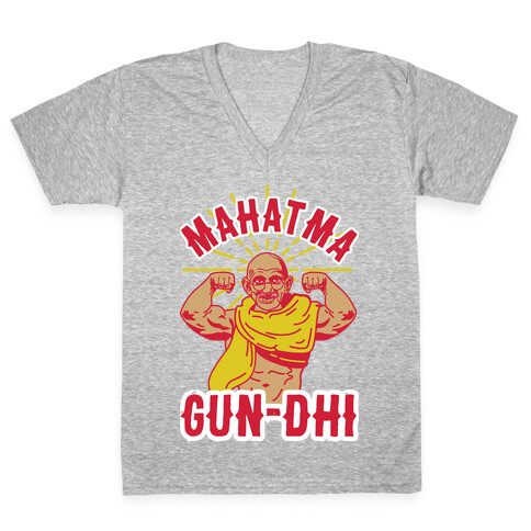 Mahatma Gun-dhi V-Neck Tee Shirt