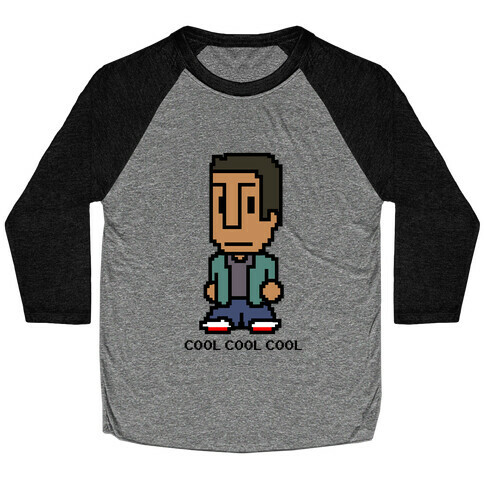 8-bit Abed Baseball Tee