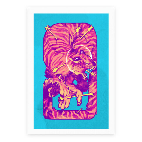 Saint Sebastian Tiger Poster Poster