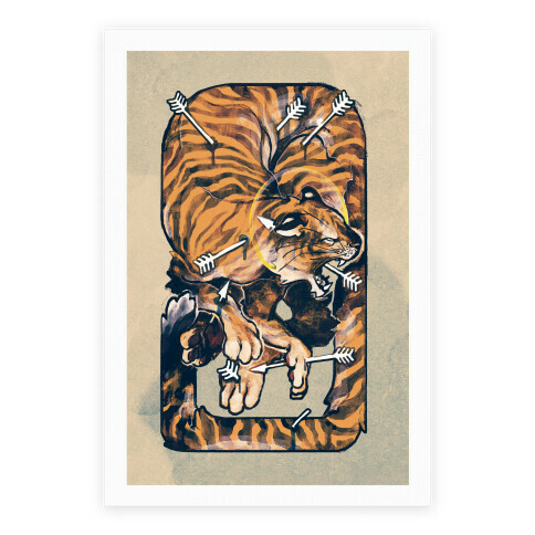 Saint Sebastian Tiger Poster Poster