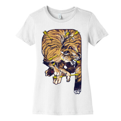 Saint Sebastian Tiger Womens T-Shirt