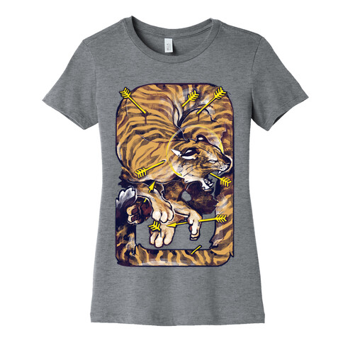 Saint Sebastian Tiger Womens T-Shirt