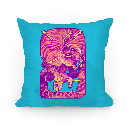 Saint Sebastian Tiger Pillow Pillow