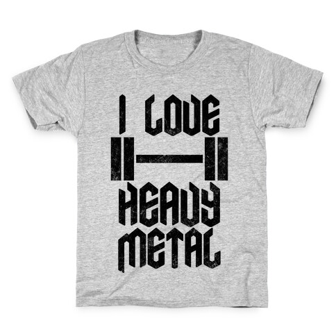 I Love Heavy Metal Kids T-Shirt
