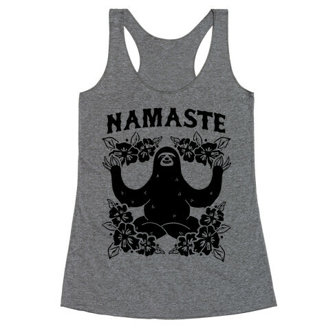 Namaste Sloth Racerback Tank Top