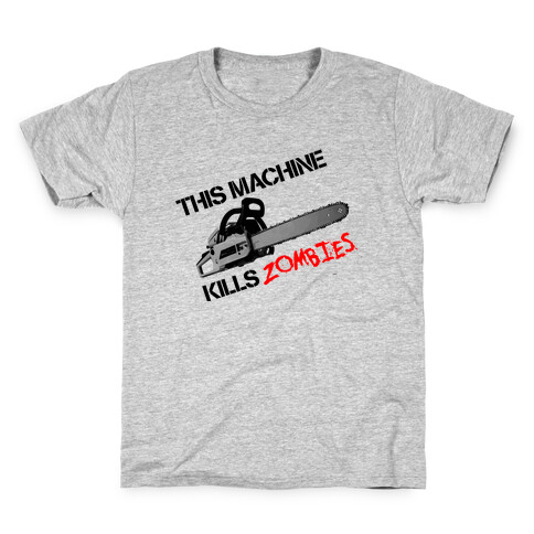 This Machine Kills Zombies Kids T-Shirt