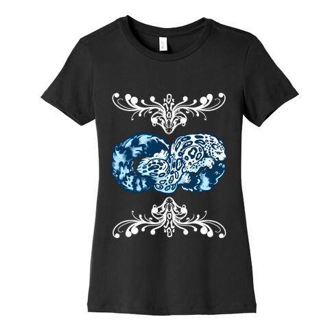 Infinity Snow Leopard Womens T-Shirt