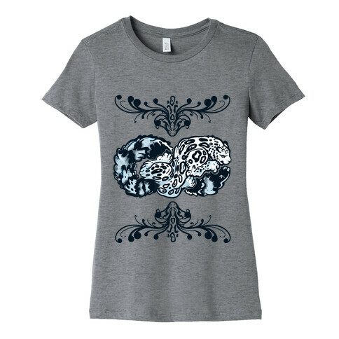 Infinity Snow Leopard Womens T-Shirt