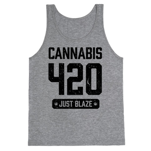 Cannabis 420 Varsity Tank Top