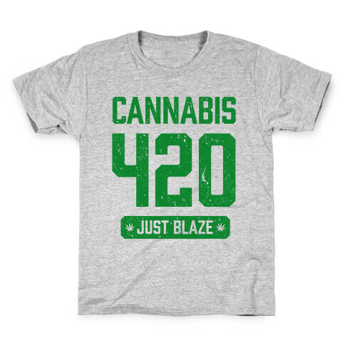 Cannabis 420 Varsity Kids T-Shirt