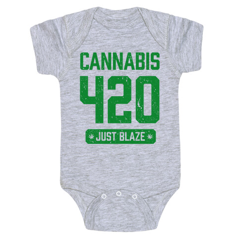 Cannabis 420 Varsity Baby One-Piece