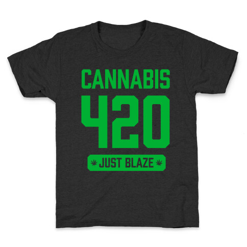 Cannabis 420 Varsity Kids T-Shirt