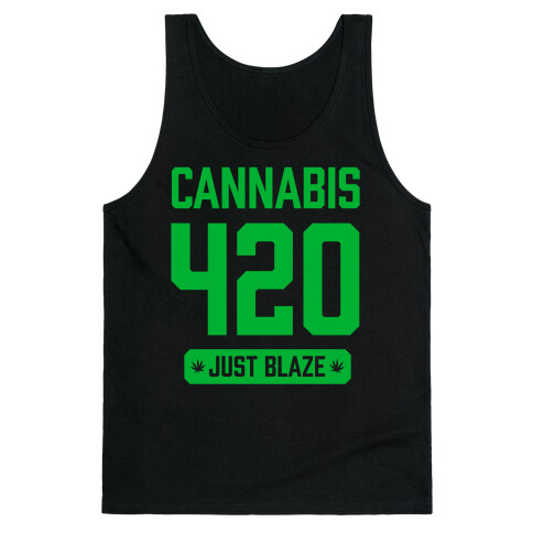 Cannabis 420 Varsity Tank Top