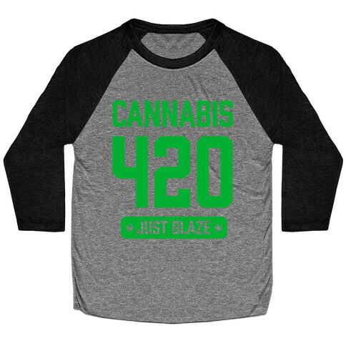 Cannabis 420 Varsity Baseball Tee