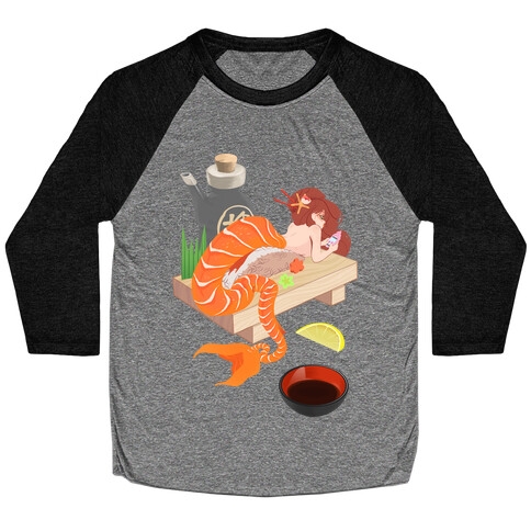 Mermaid Sushi Baseball Tee