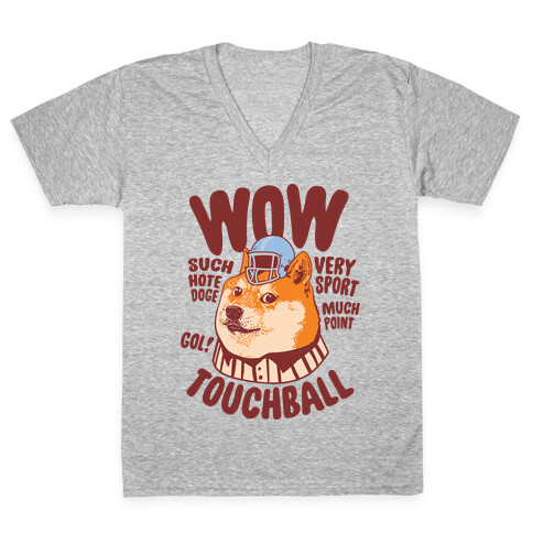 Sports Doge V-Neck Tee Shirt