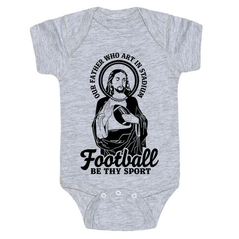 Football Jesus Baby One-Piece