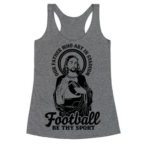 Football Jesus Racerback Tank Top