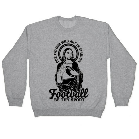 Football Jesus Pullover