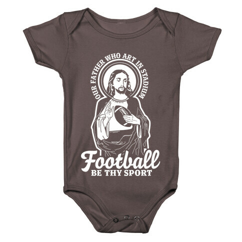 Football Jesus Baby One-Piece