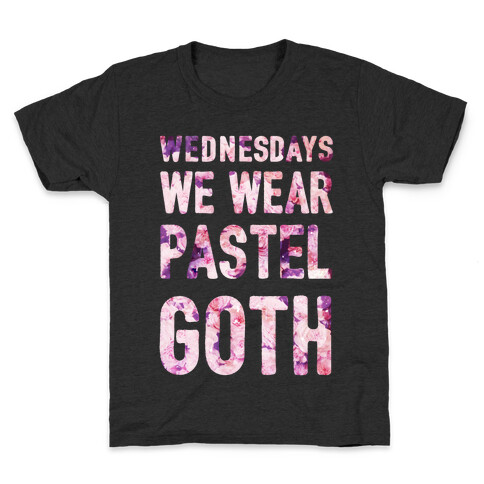 Wednesdays We Wear Pastel Goth Kids T-Shirt