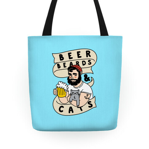 Beer, Beards and Cats Tote