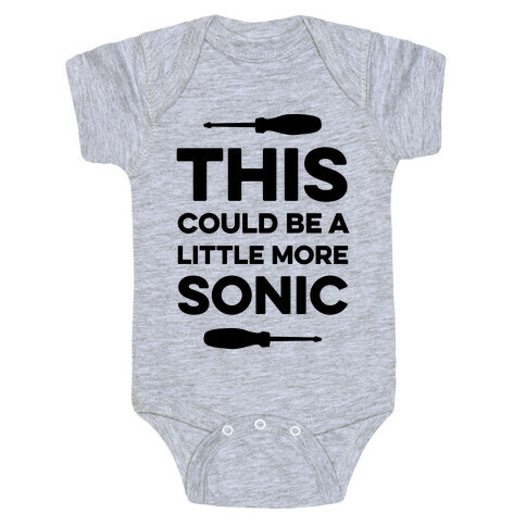 This Could Be A Little More Sonic Baby One-Piece