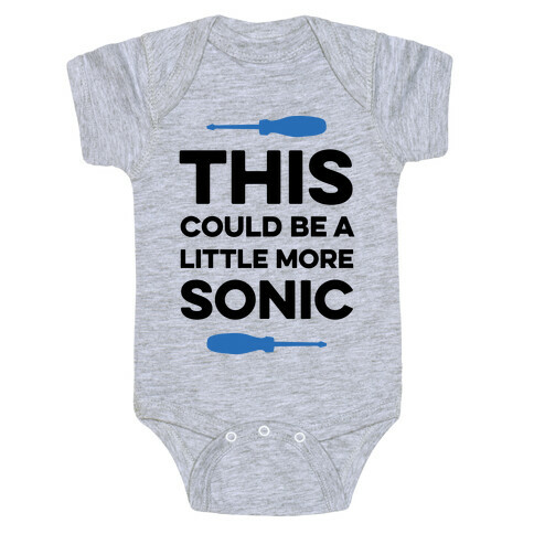 This Could Be A Little More Sonic Baby One-Piece