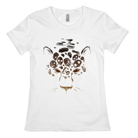 Spooky Skulls Jaguar Womens T-Shirt