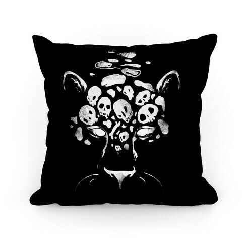 Spooky Skulls Jaguar Pillow