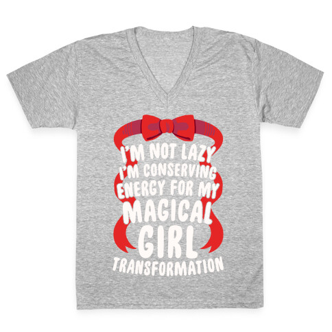 I'm Conserving Energy For My Magical Girl Transformation V-Neck Tee Shirt