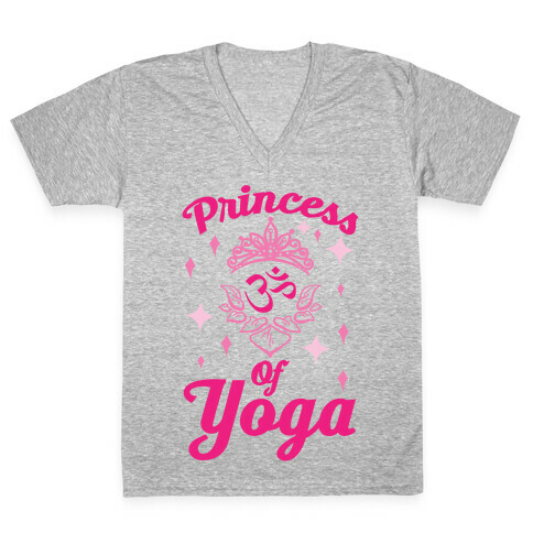 Princess Of Yoga V-Neck Tee Shirt