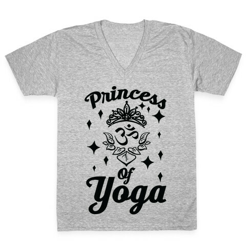 Princess Of Yoga V-Neck Tee Shirt