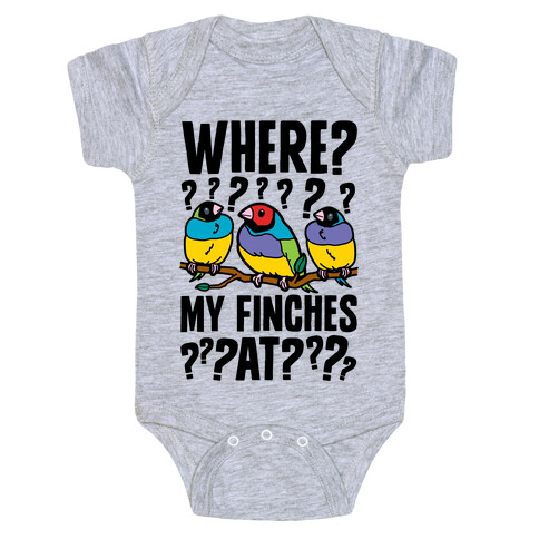 Where My Finches At? Baby One-Piece